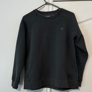 Champion Unisex Dark Gray Crewneck Sweater Large